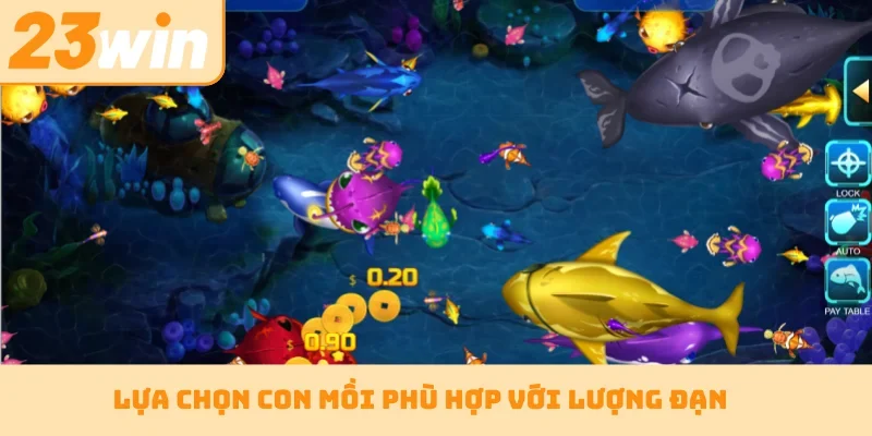 Lựa chọn con mồi phù hợp với lượng đạn